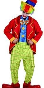 Adult Clown Costume With Red Jacket