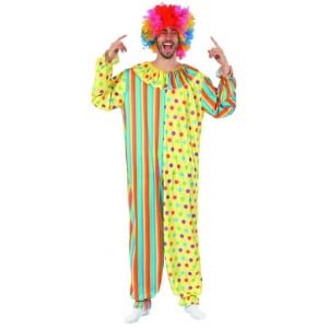 Dots & Stripes Adult Clown JumpSuit