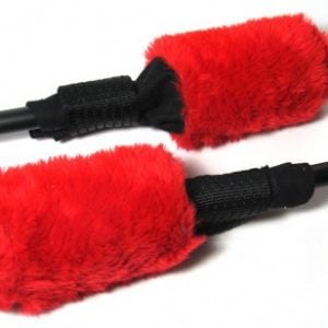 Pair of Fluffy Fire Head Covers