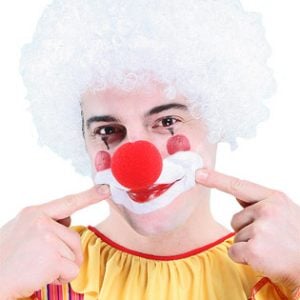White Clown Wig