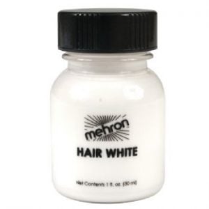 Mehron Hair White With Brush (30ml)