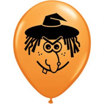 5" Witch Face Balloon  100pk