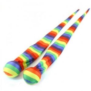 Stretchy Sock Poi  w/balls - Rainbow