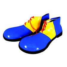 Yellow & Blue Clown Shoes